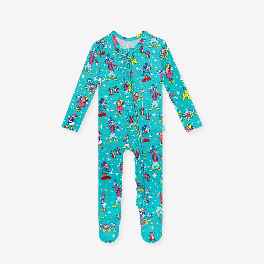Disney100 Footie Ruffled Zippered One Piece