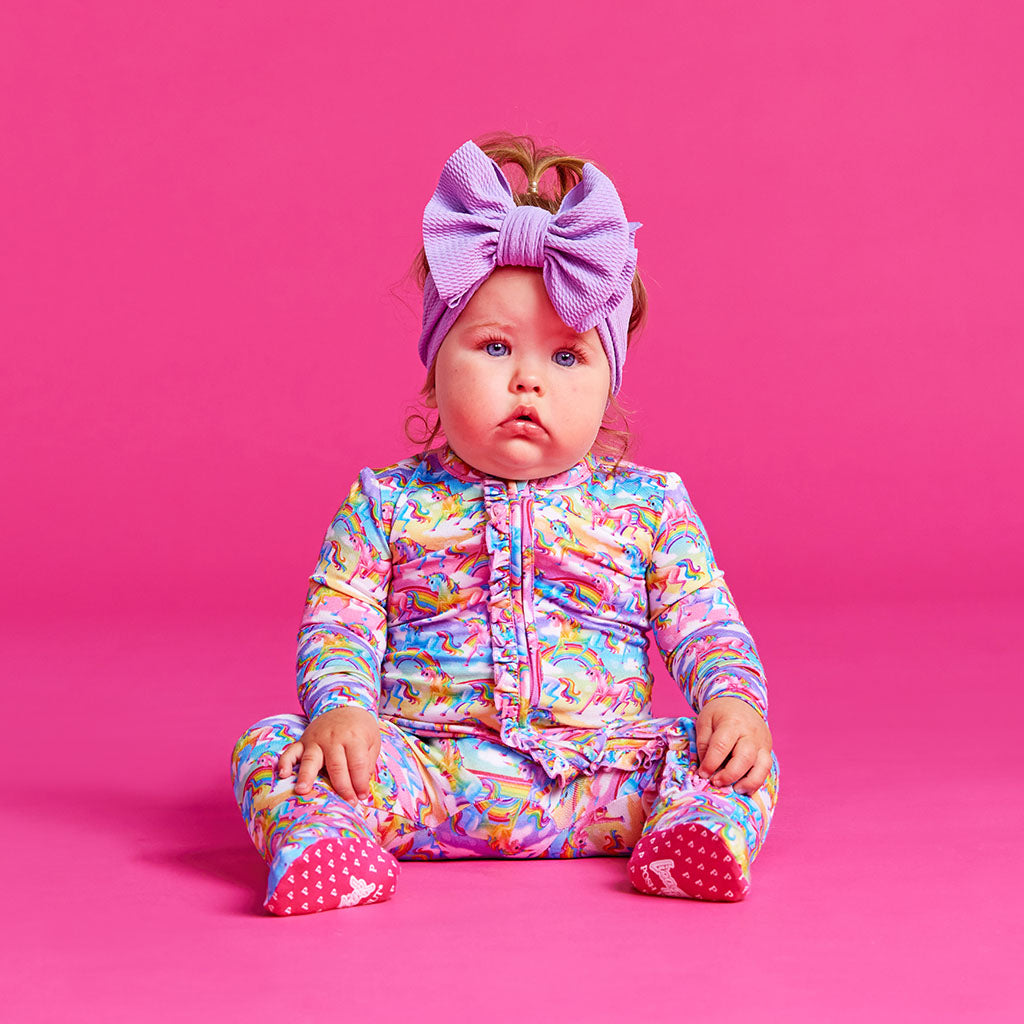 Lisa Frank® Markie™ Magic Footie Ruffled Zippered One Piece