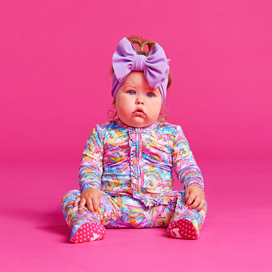 Lisa Frank® Markie™ Magic Footie Ruffled Zippered One Piece