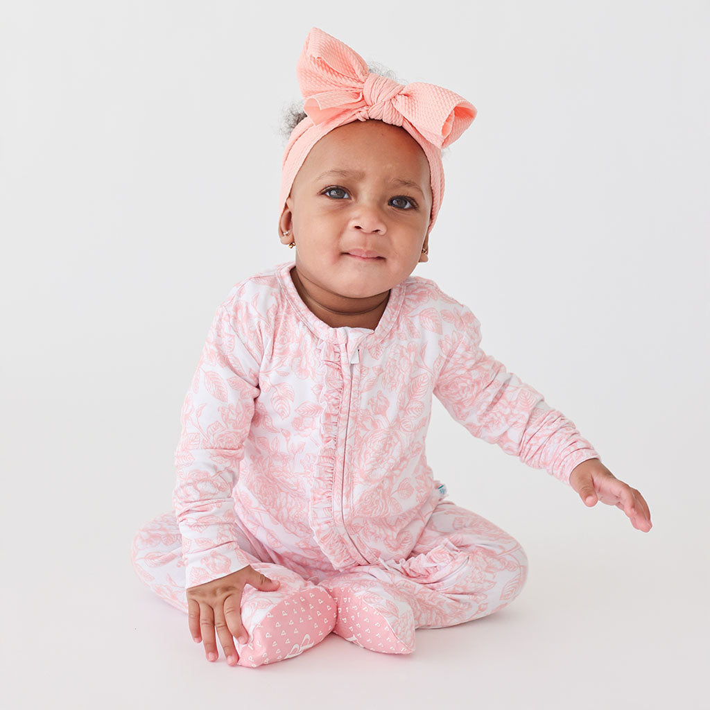 Martina Footie Ruffled Zippered One Piece