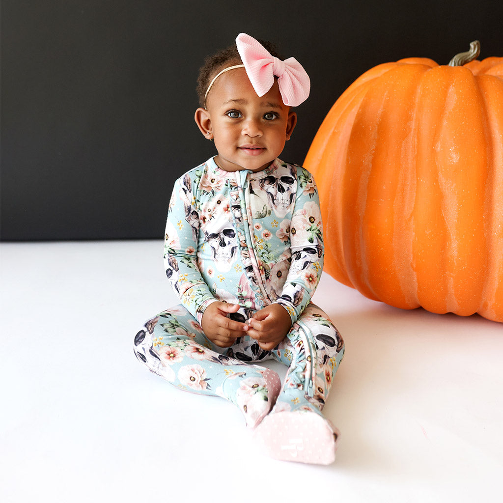 Rosie Footie Ruffled Zippered One Piece