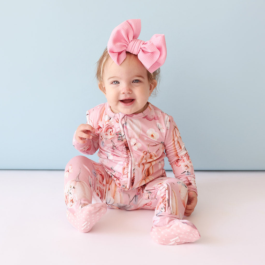 Talena Footie Ruffled Zippered One Piece