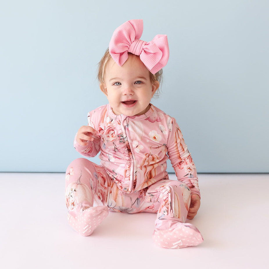 Talena Footie Ruffled Zippered One Piece