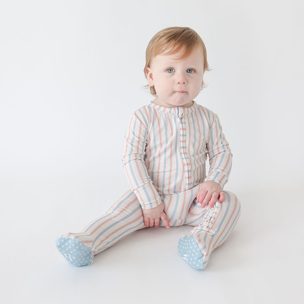 Clay Footie Zippered One Piece