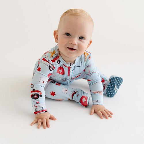 Paramedics Footie Zippered One Piece