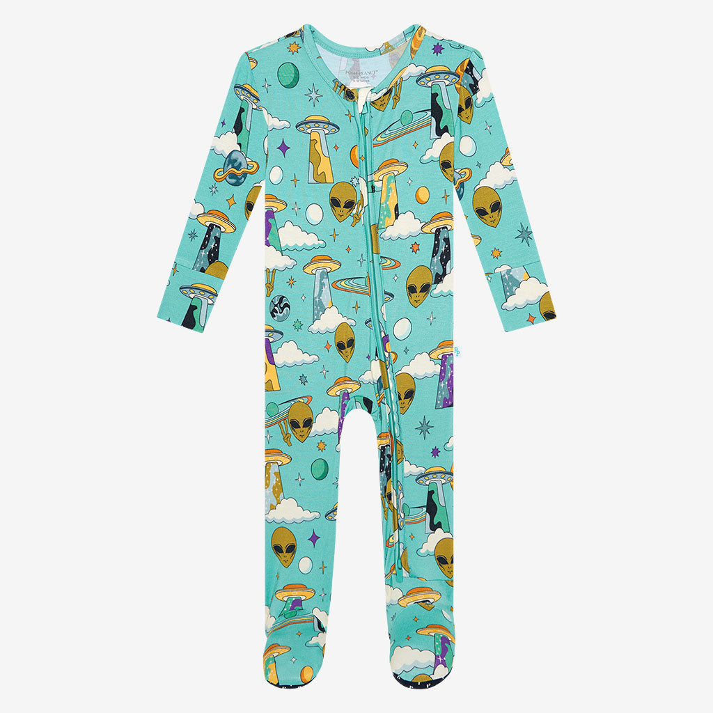 Flying Saucer Footie Zippered One Piece