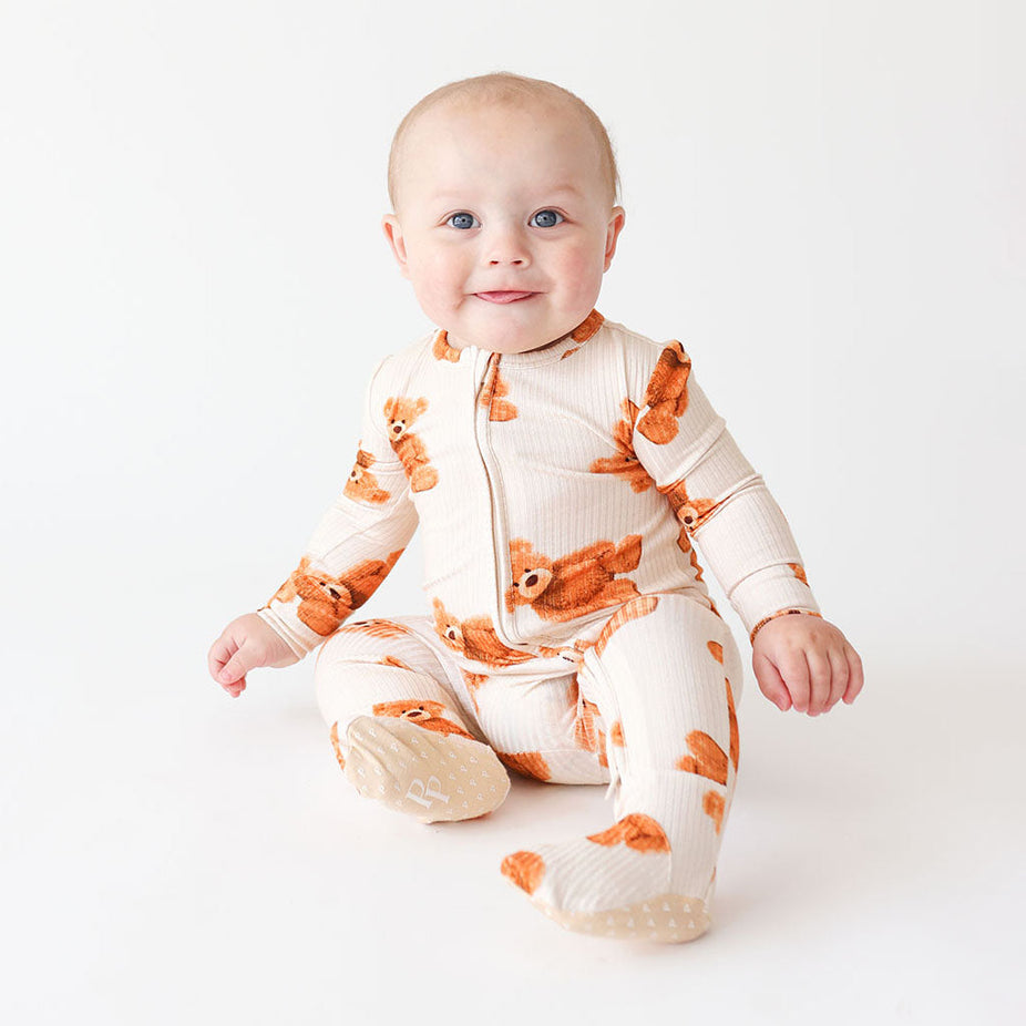Freddy Teddy Footie Zippered One Piece