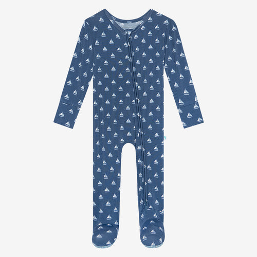 Mariner Footie Zippered One Piece