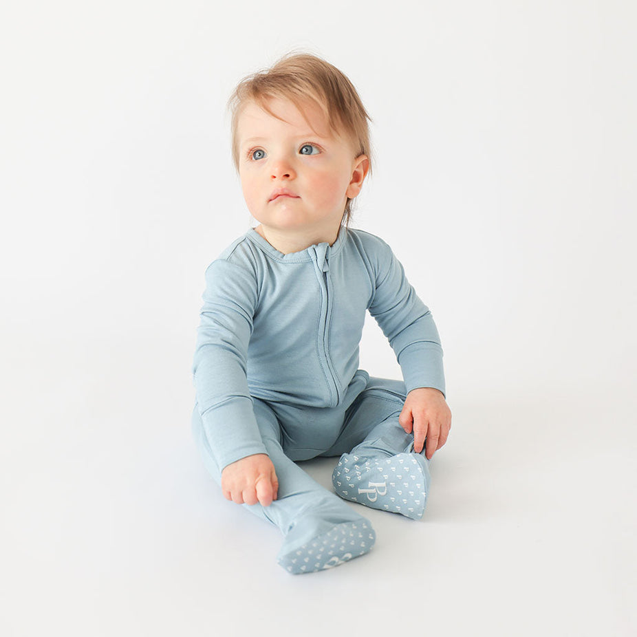Summer Stone Footie Zippered One Piece