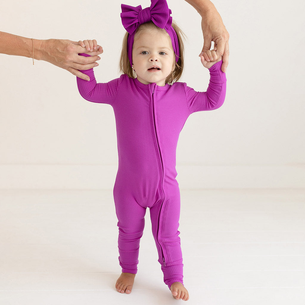 Posh Plum Ribbed Convertible One Piece
