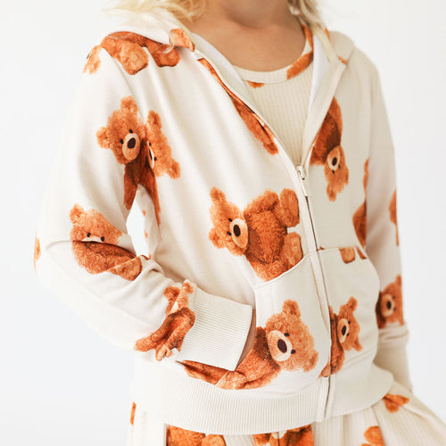 Freddy Teddy French Terry Zippered Hoodie
