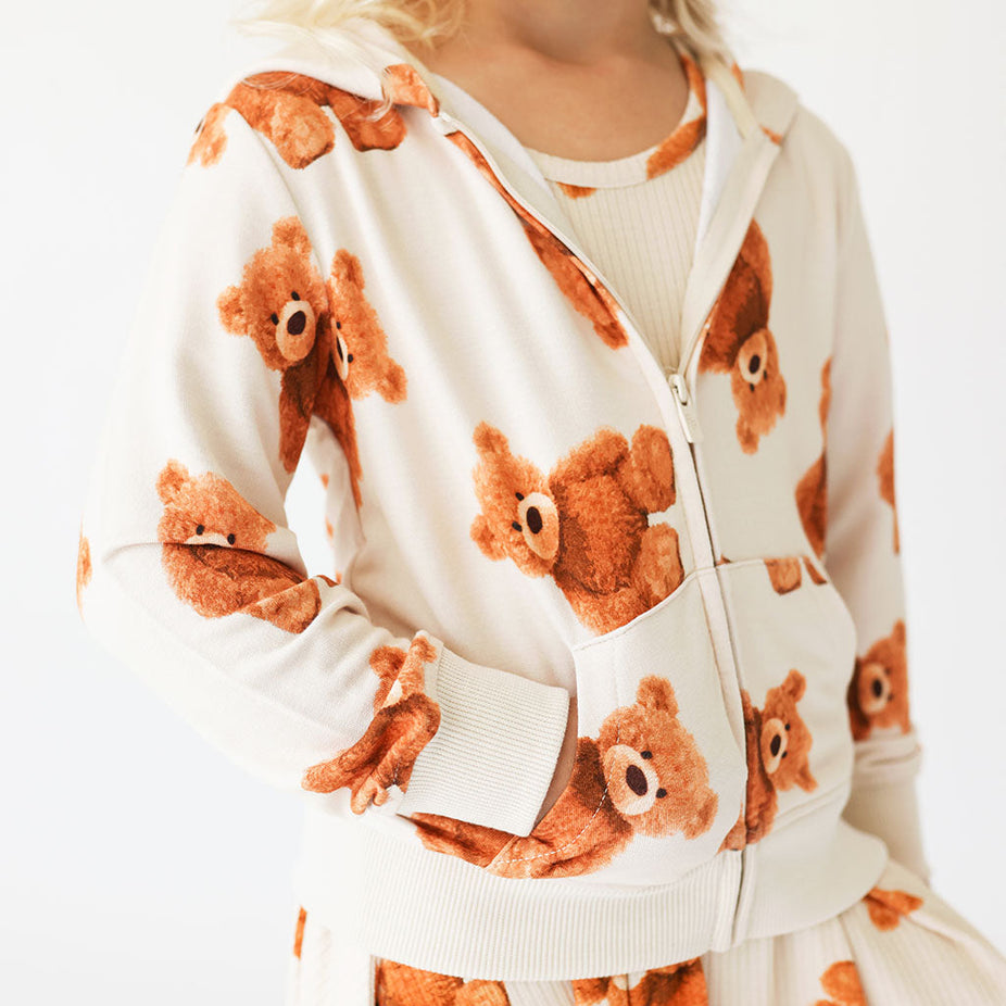 Freddy Teddy French Terry Zippered Hoodie