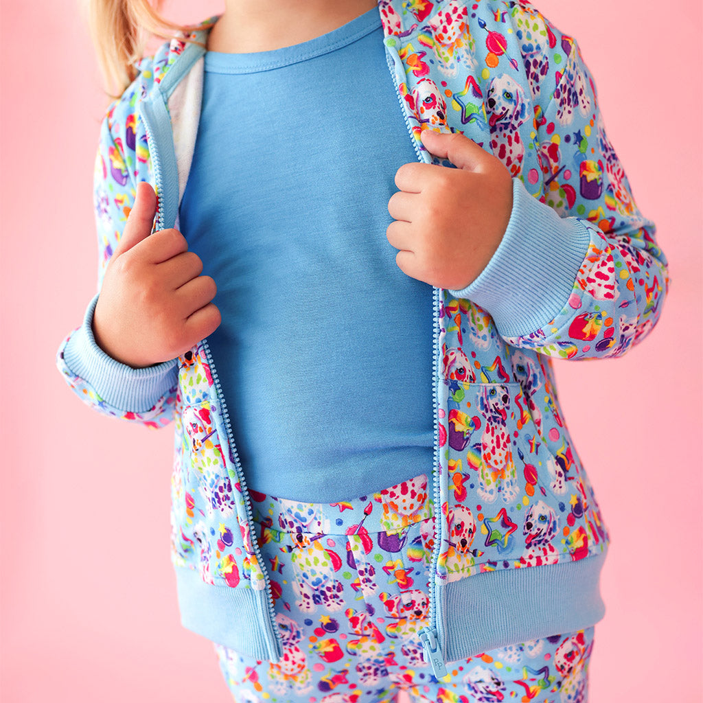 Lisa Frank® Spotty & Dotty™ French Terry Zippered Hoodie