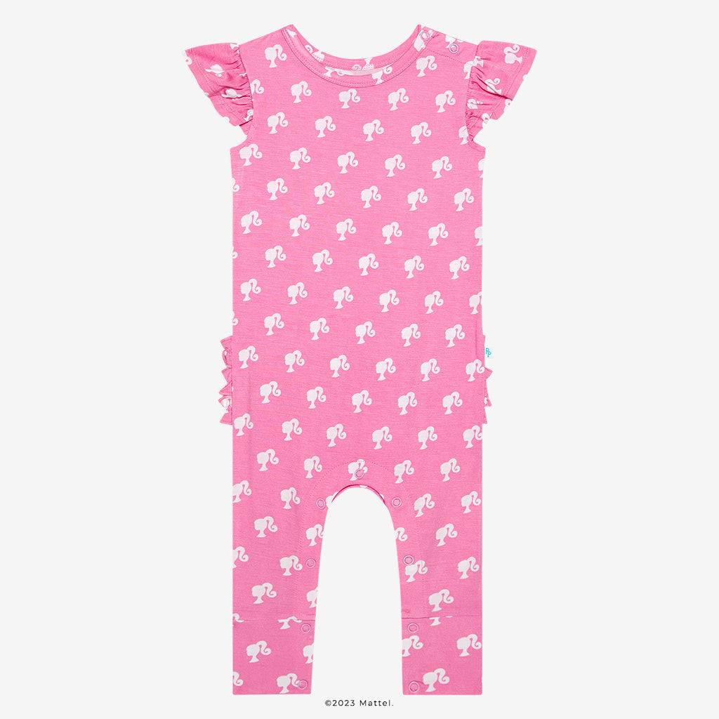 Posh Barbie™ Ruffled Cap Sleeve Romper