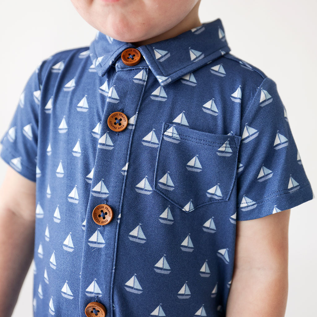 Mariner Short Sleeve Collared Henley Shortall