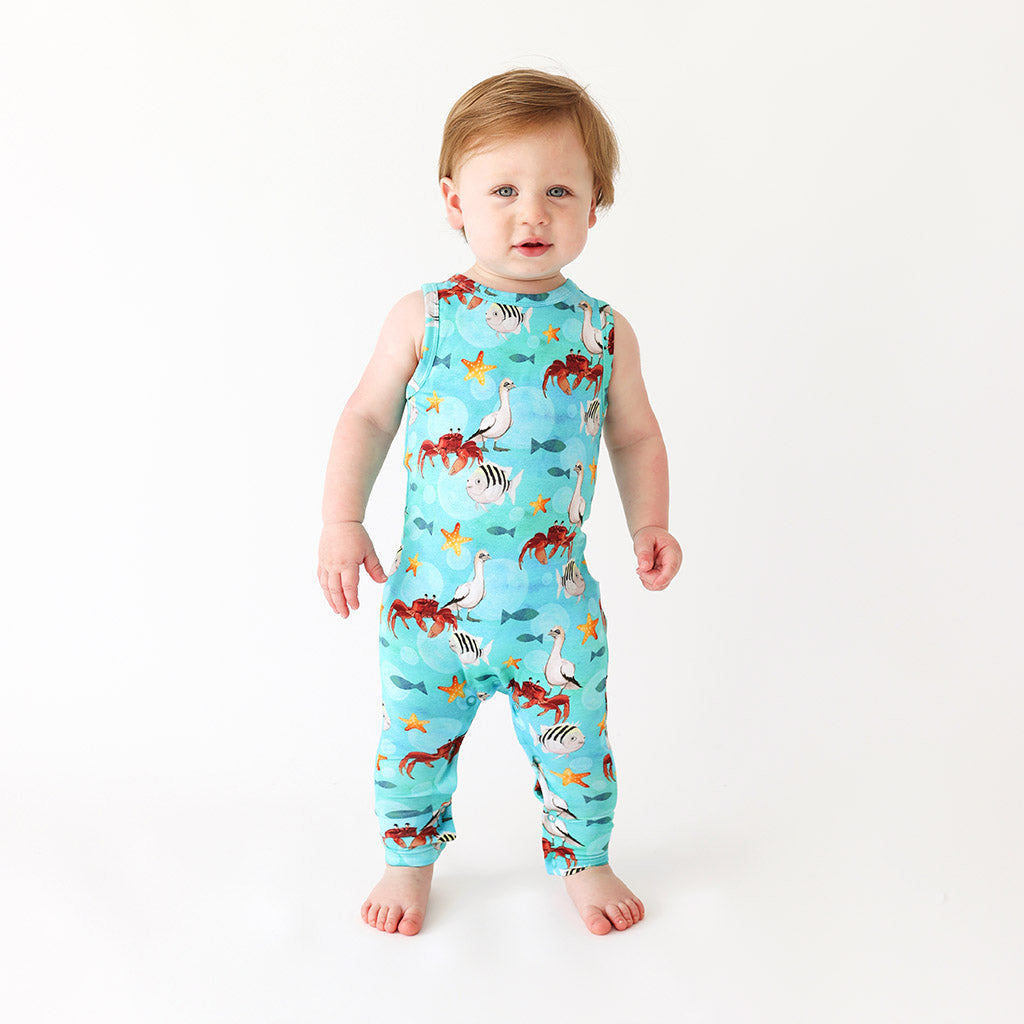 Disney's The Little Mermaid Beach Buddies Racerback Romper
