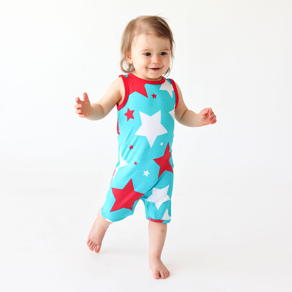 Star Spangled Racerback Short Romper