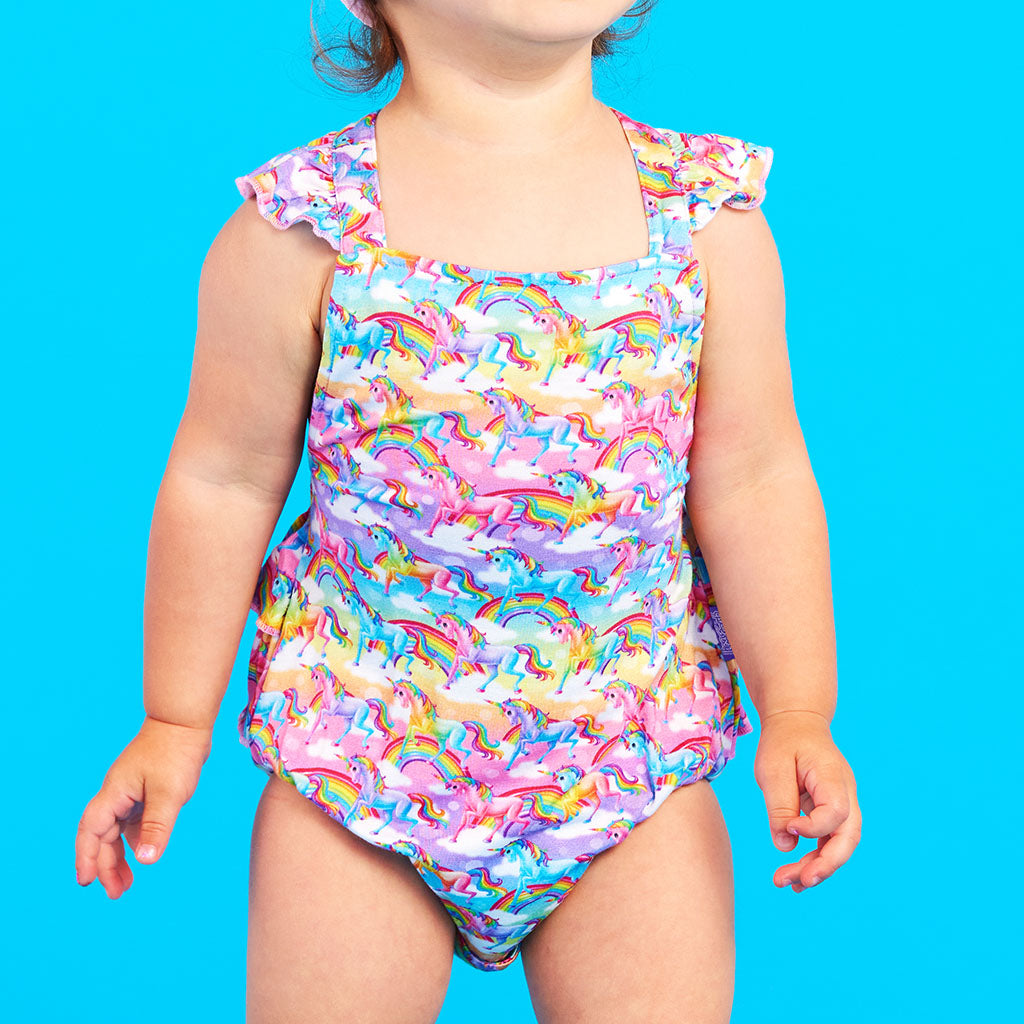 Lisa Frank® Markie™ Magic Ruffled Strap Bubble Romper