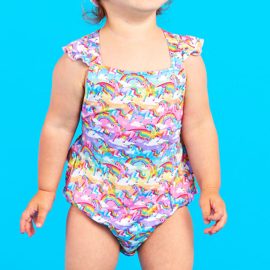 Lisa Frank® Markie™ Magic Ruffled Strap Bubble Romper