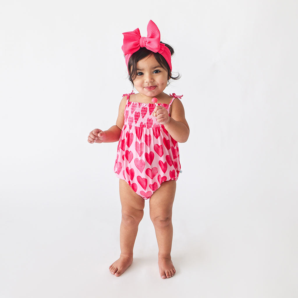 Queen of Posh Smocked Bubble Romper