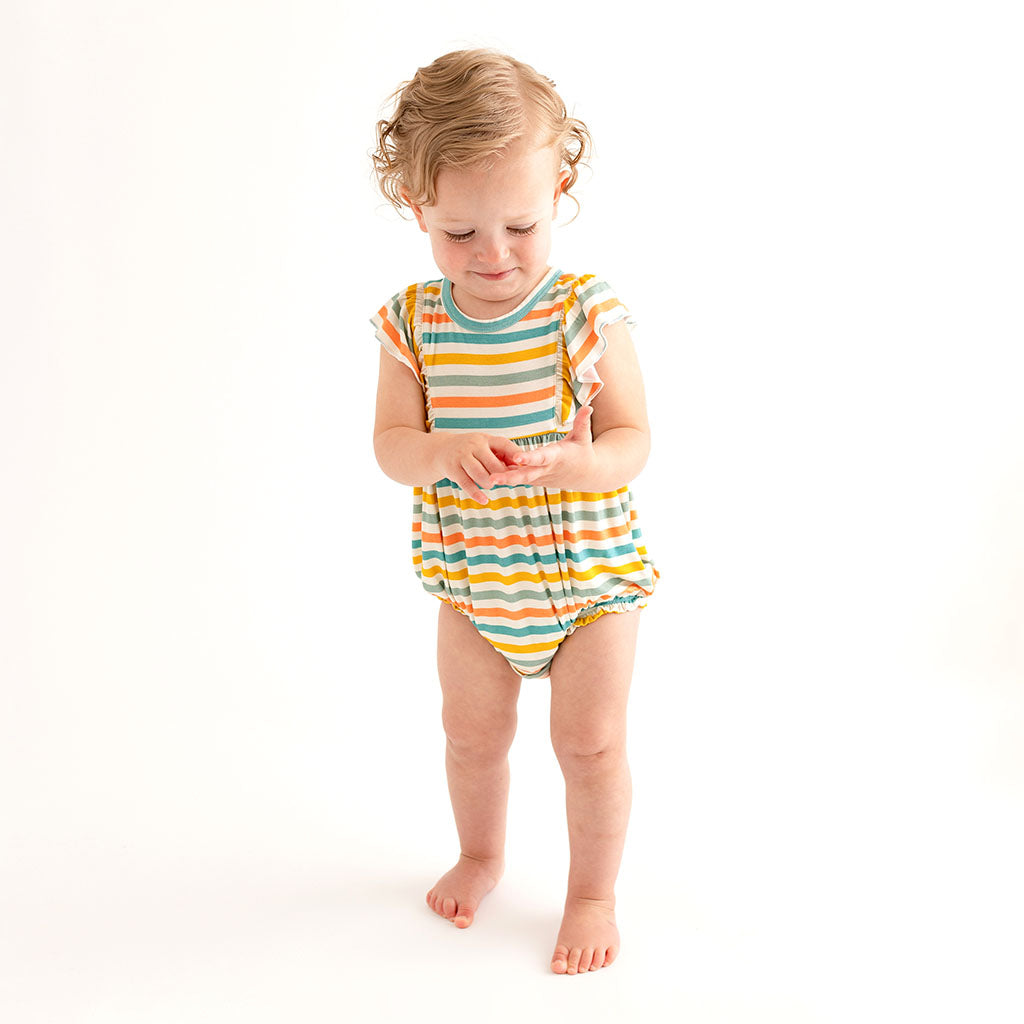 Popsicle Stripe Bubble Romper