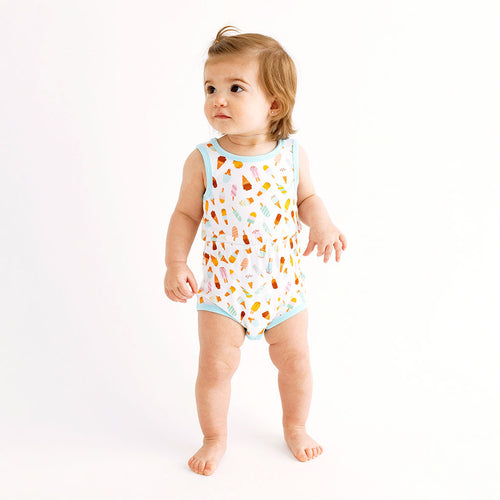 Ice Cream Parlor Varsity Romper