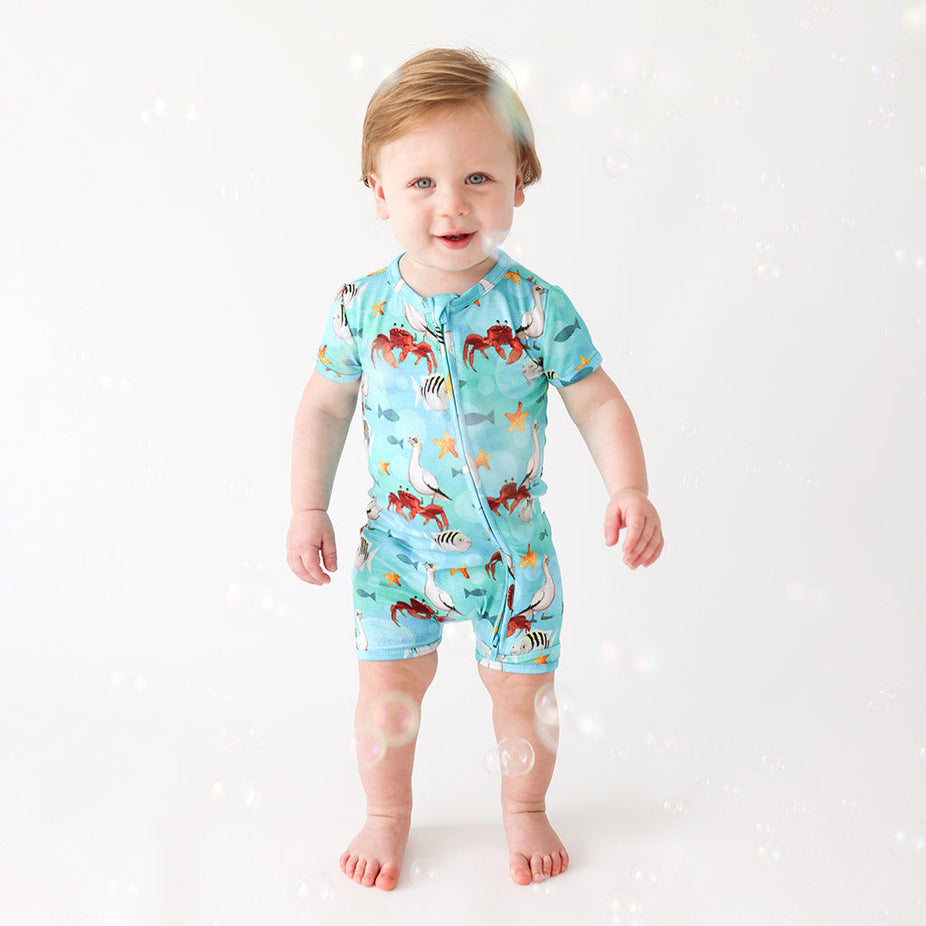 Disney's The Little Mermaid Beach Buddies Zippered Romper