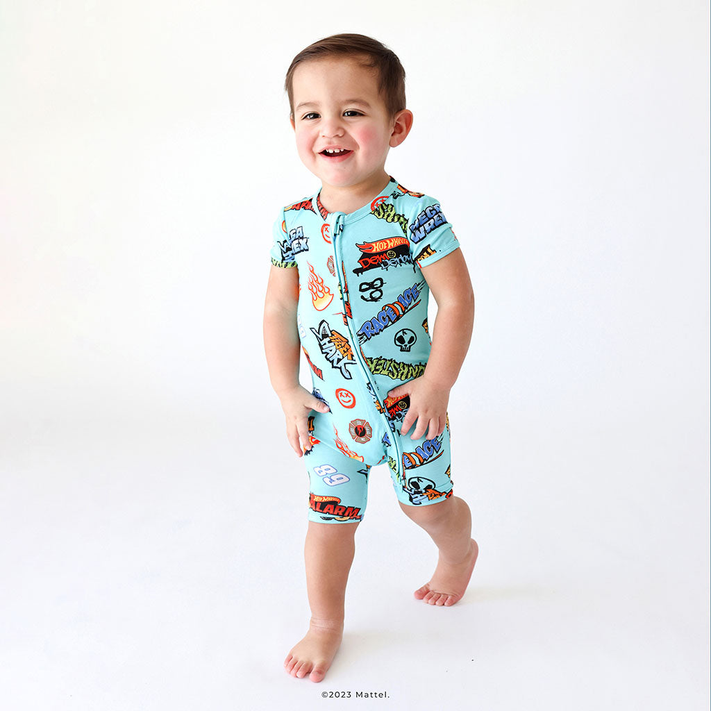 Hot Wheels™ Monster Truck Medley Zippered Romper