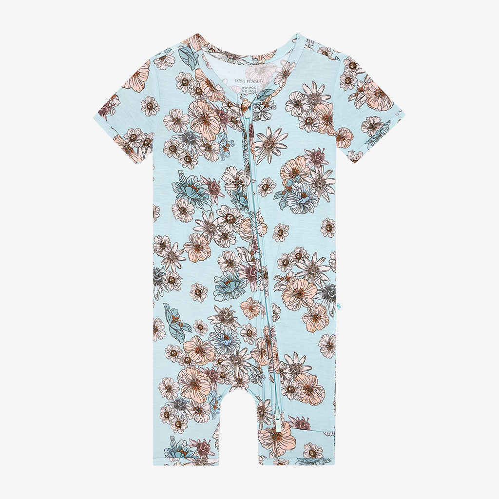 Natalie Zippered Romper