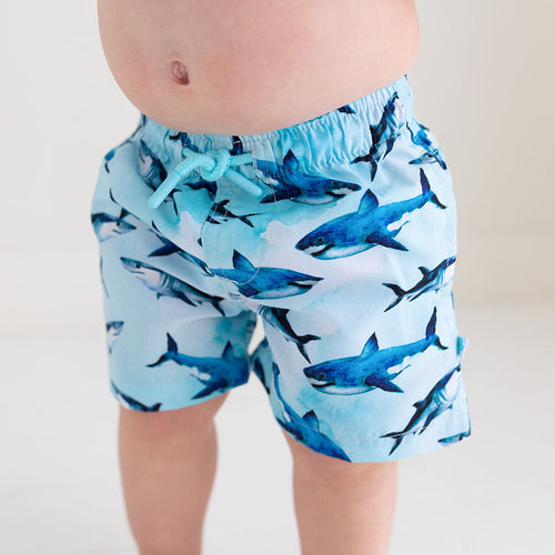 Sharks Swim Trunks