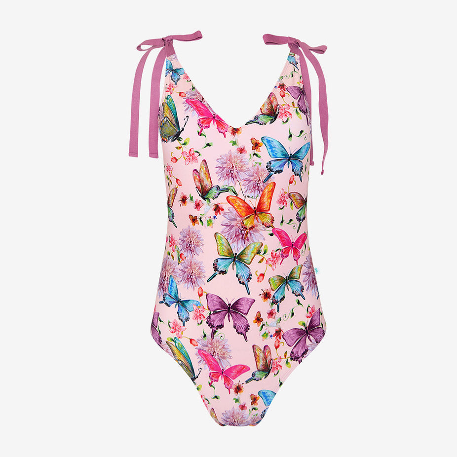 Watercolor Butterfly Women's One Piece Swimsuit