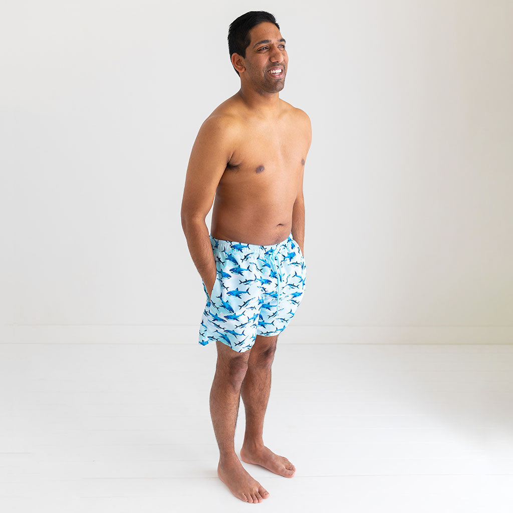 Sharks Men's Swim Trunks