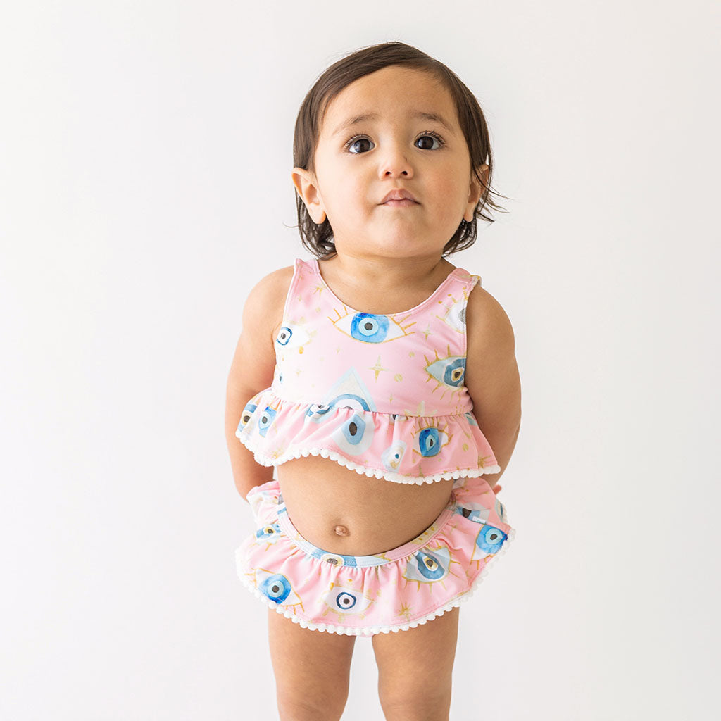 Posh Fiona Ruffled Tankini Two Piece Swimsuit