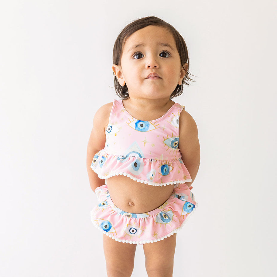 Posh Fiona Ruffled Tankini Two Piece Swimsuit