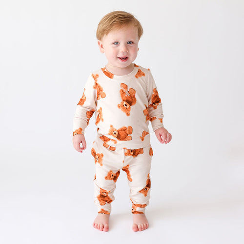 Freddy Teddy French Terry Long Sleeve Crewneck Jogger Set