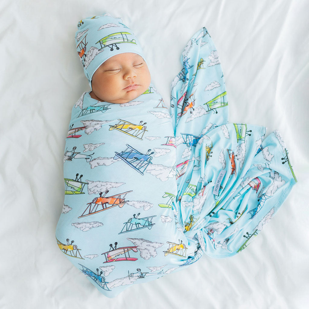 Flyer Swaddle Beanie Set
