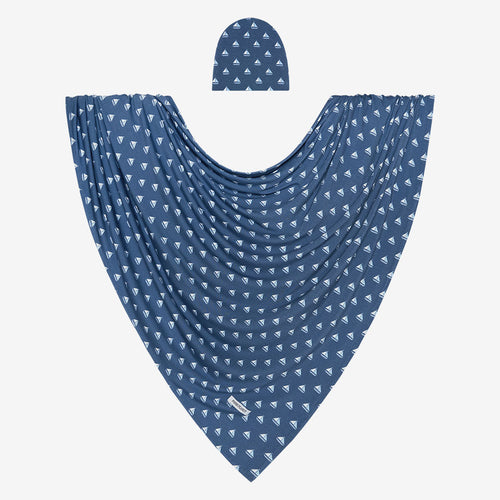 Mariner Swaddle Beanie Set