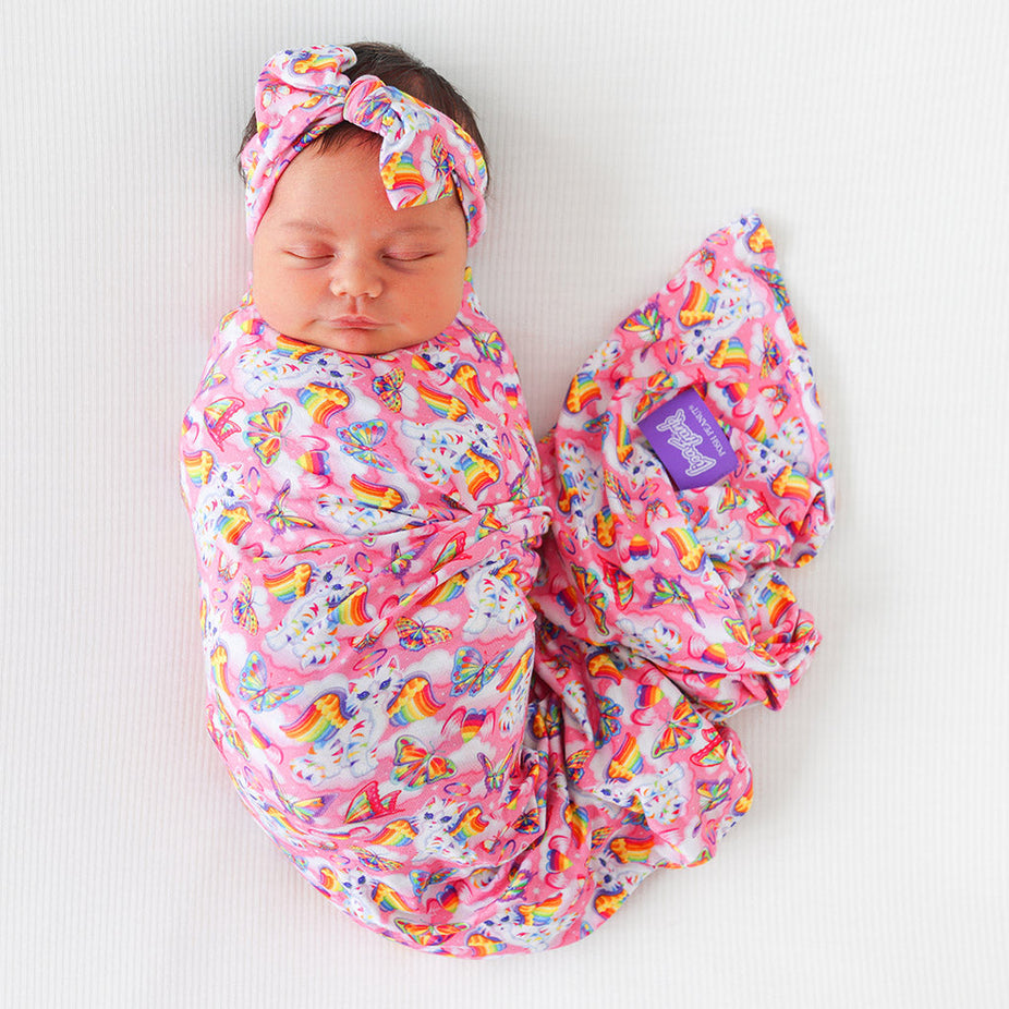 Lisa Frank® Angel Kitty™ Swaddle Headband Set