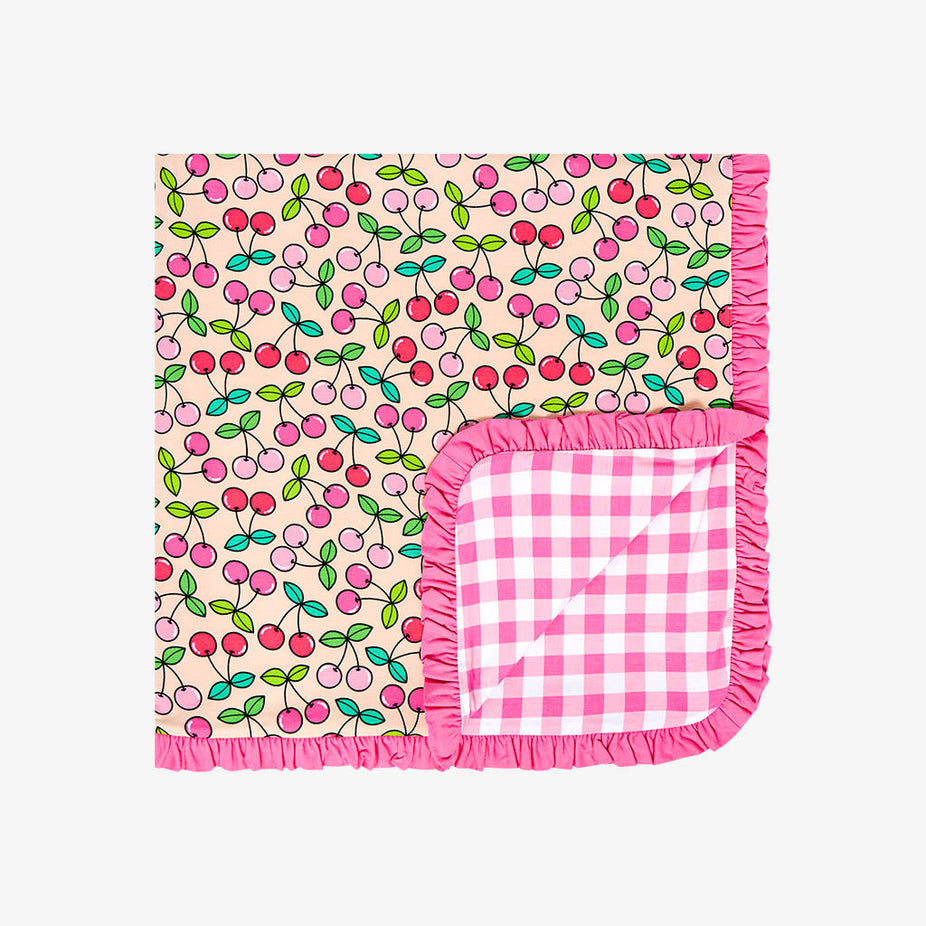 Summer Cherry & Summer Gingham Ruffled Luxette Patoo™