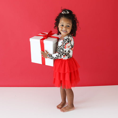 Lana Claus Long Sleeve Tulle Dress