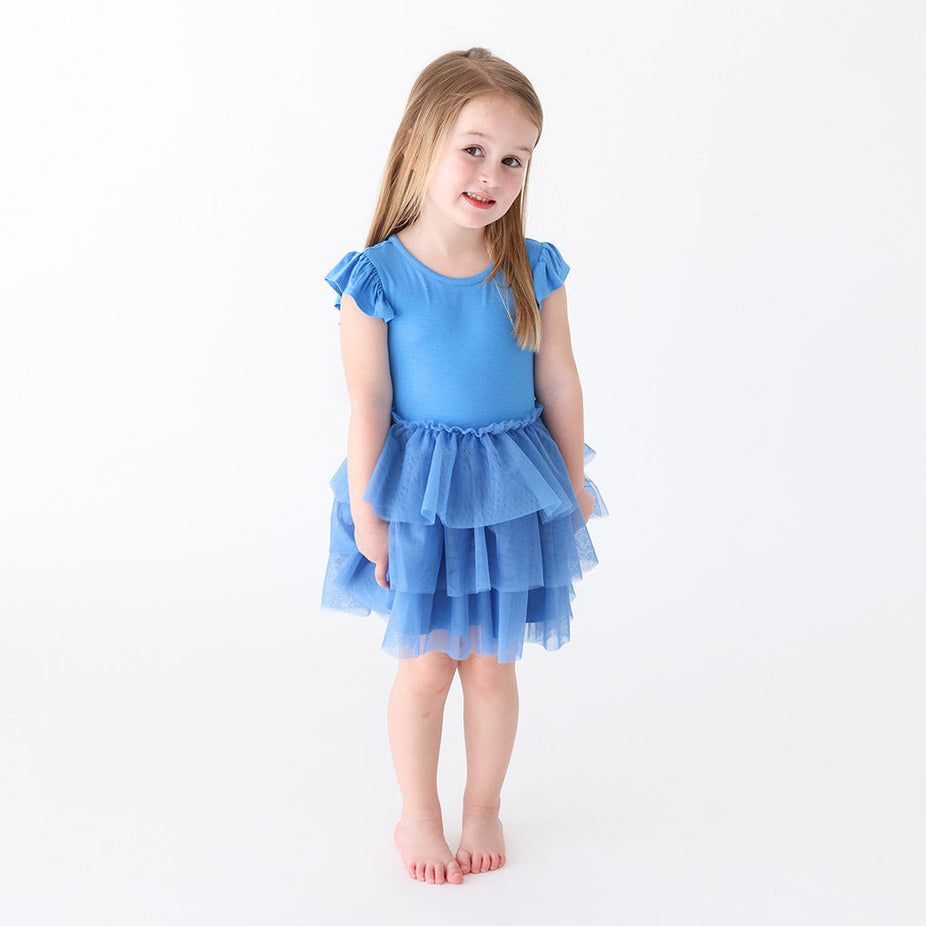 Western Blue Tulle Dress