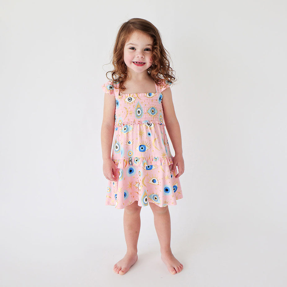 Posh Fiona Smocked Babydoll Dress
