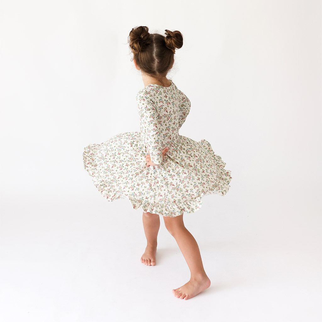 Blair Long Sleeve Ruffled Twirl Dress