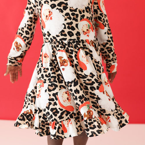 Lana Claus Long Sleeve Ruffled Twirl Dress