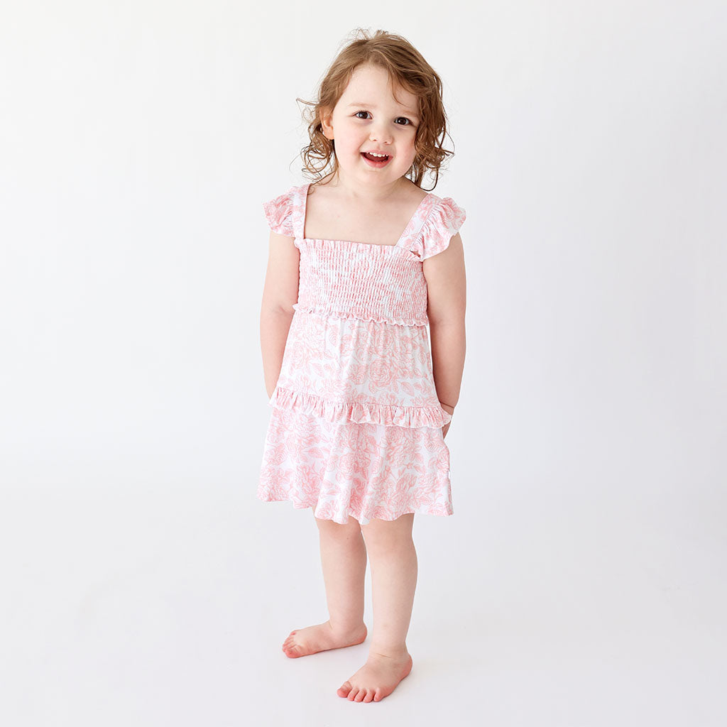 Martina Smocked Babydoll Dress