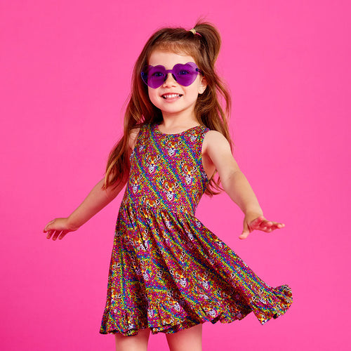 Lisa Frank® Hunter™ Racerback Ruffled Twirl Dress