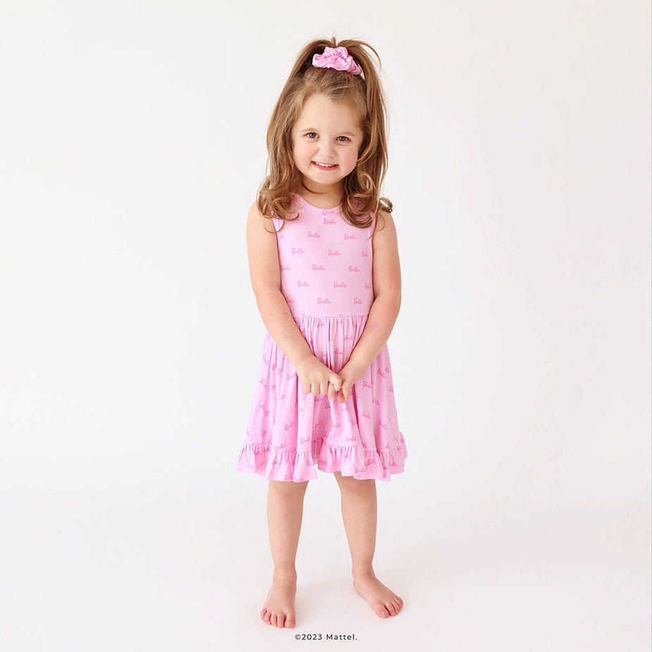 Pastel Barbie™ Racerback Ruffled Twirl Dress