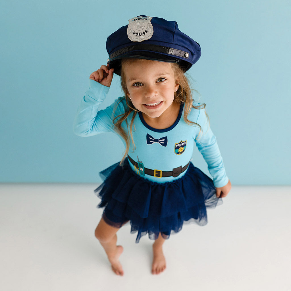 Posh Officer Long Sleeve Tulle Dress