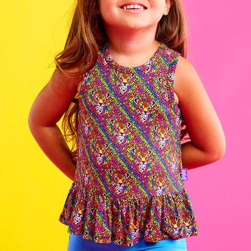 Lisa Frank® Hunter™ Ruffled Tank Top
