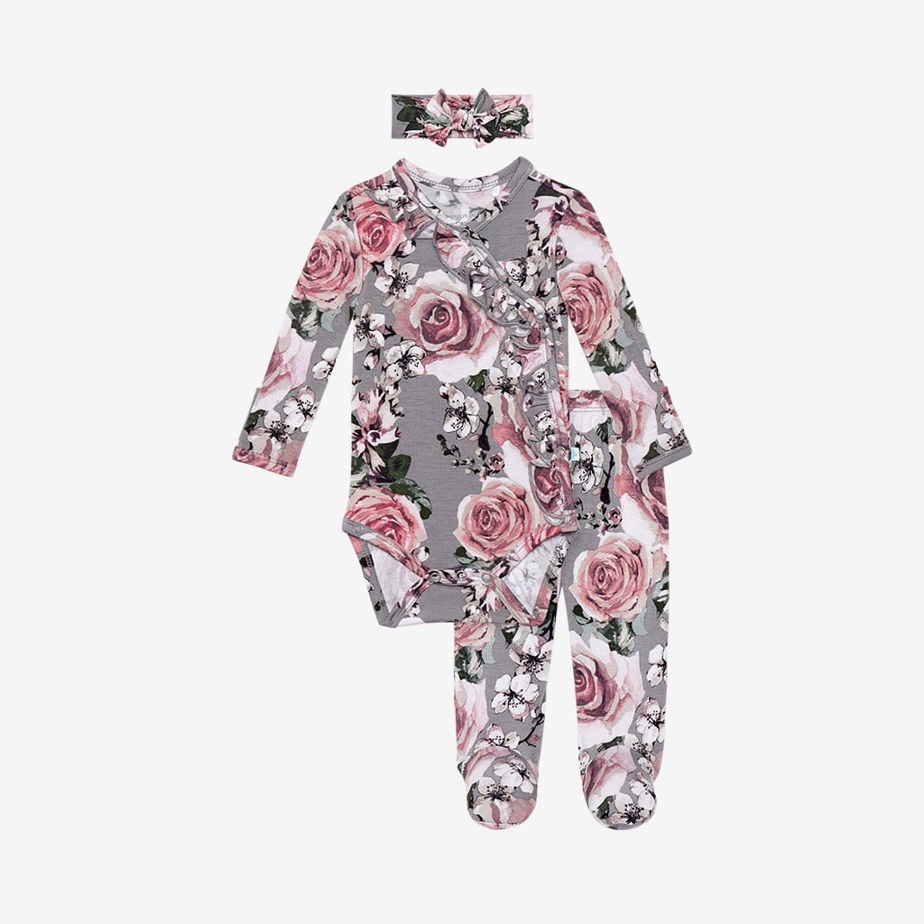 Daphne Ruffled Kimono Set